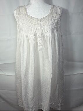 Smithsonian Institution White Cotton Nightgown Cottagecore Victorian Large Boho